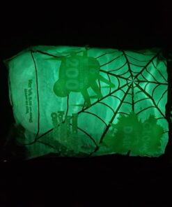 Glow in the dark web in full glow