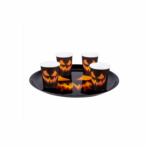 Creepy Pumpkin Plastic Tray