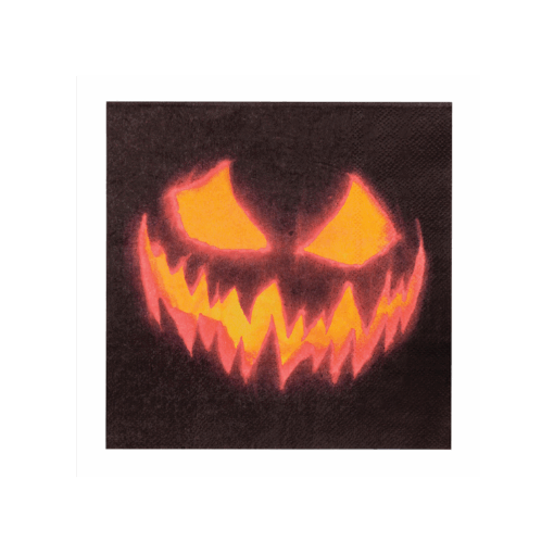 Creepy Pumpkin Paper Napkins Pk 20 (33x33cm)