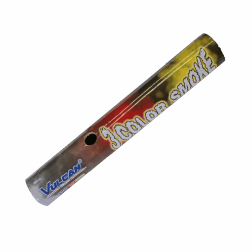 Black Red and Yellow 3 colour smoke
