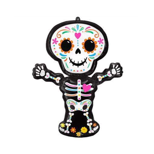 Day of the Dead Skeleton SuperShape Balloon - 34"