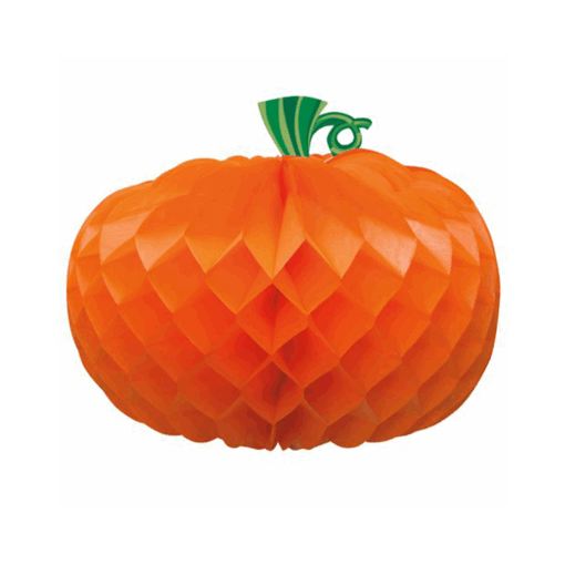 Honeycomb Pumpkin Decoration - 27cm